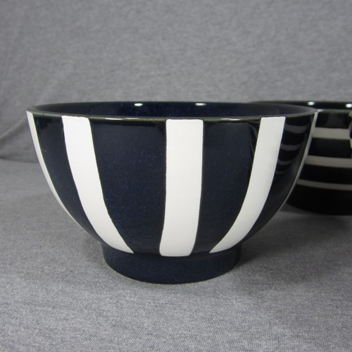 Williams Sonoma Chinese Blue & White Striped Noodle Bowls - Soup Salad Cereal - Picture 2 of 7
