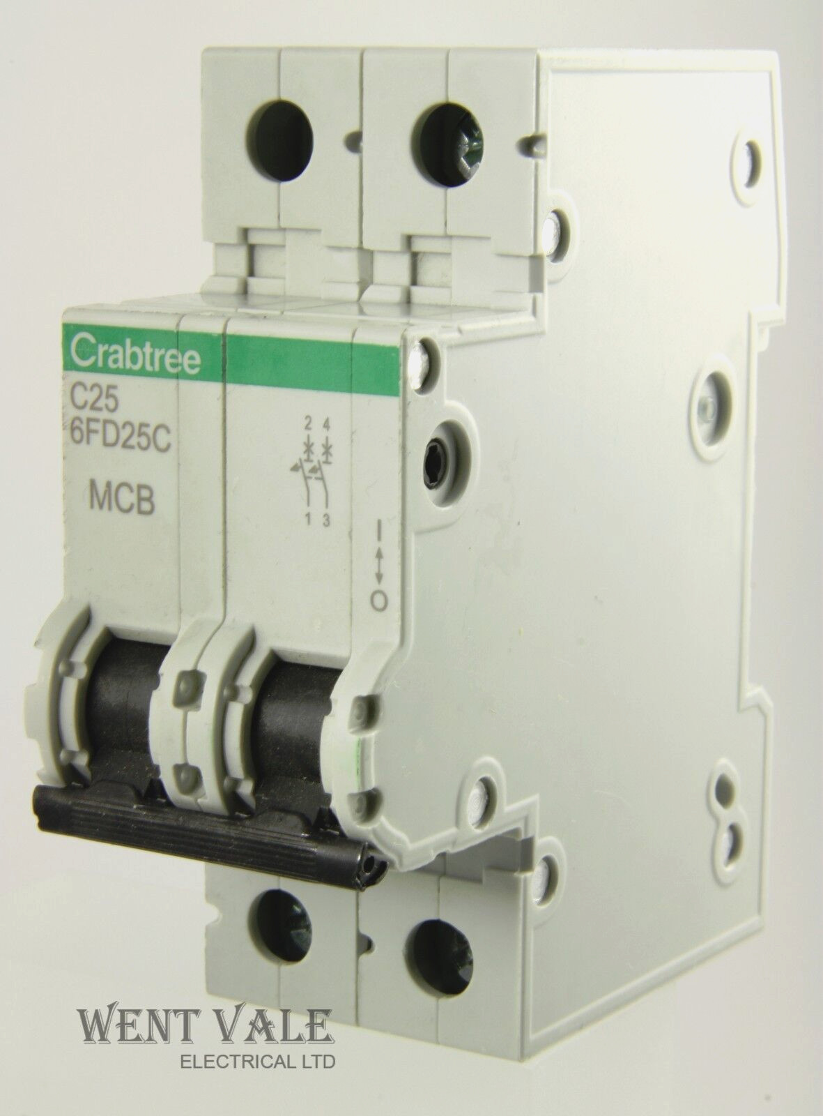 Crabtree Loadstar - 6FD25C - 25a Type C Double Pole MCB Latest Style Unused