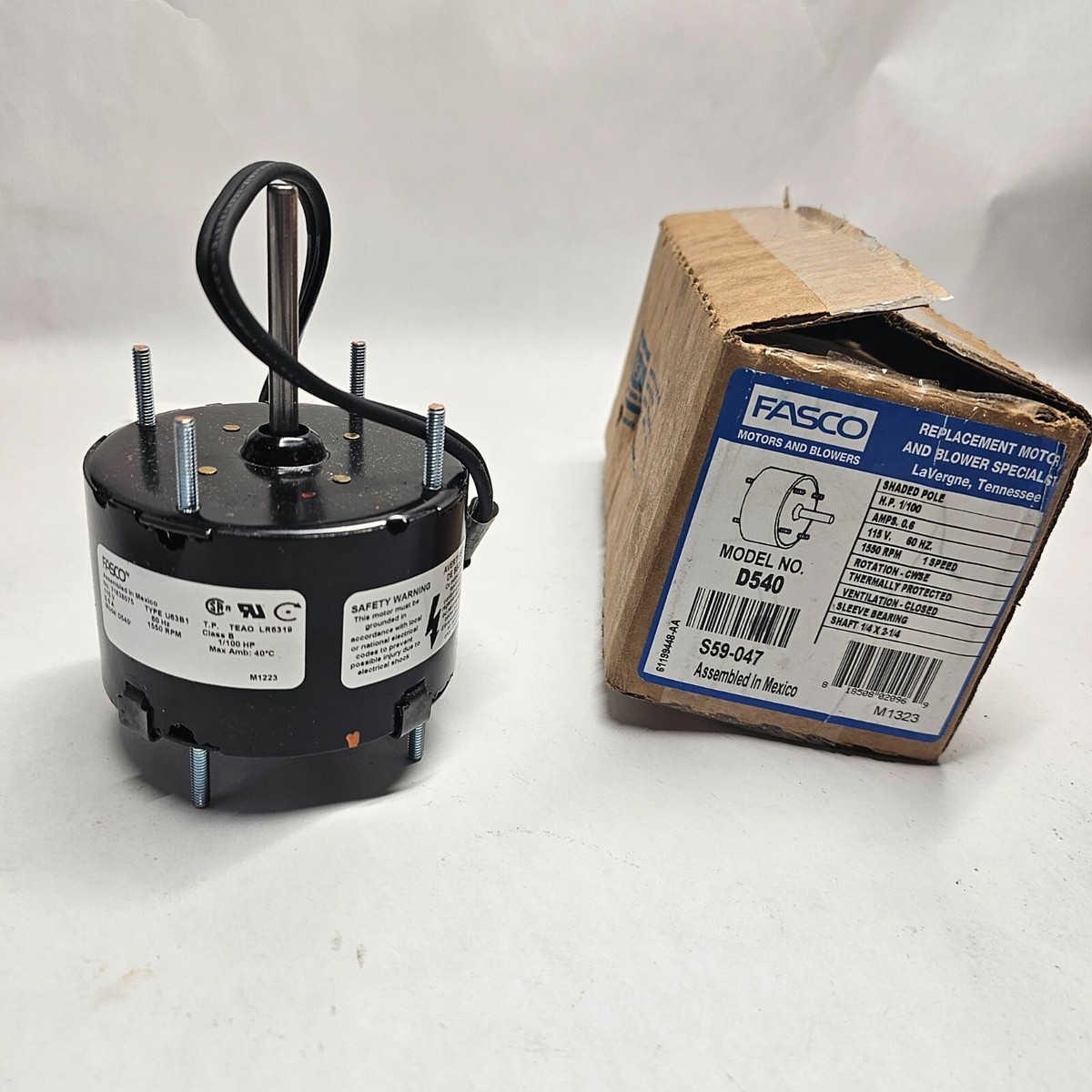 Fasco Bathroom Fan Motors Supco SM550 Bathroom Exhaust Fan Motor