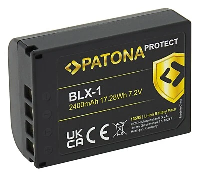 Patona Protect Ersatz Akku für Olympus OM-1 (Mark II) - Akku BLX-1 - 2400mAh