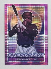 Luis Robert 2021 Panini Chronicles Overdrive Pink Pulsar #15 Chicago Sports Card