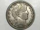 1907-D Barber Half Dollar in fine