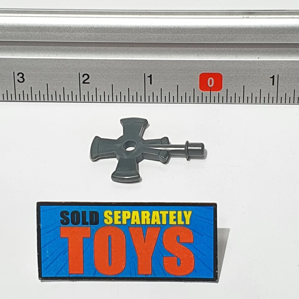 Transformers G1 Wreck Gar ARMOR AXE ax cross original 1986 gray weapon accessory - Image 2 of 4