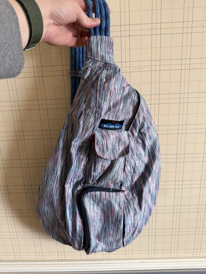Bolso Bandolera Kavu Cuerda Mochila Estampado Multicolor Exterior Senderismo Bolsa Foto 3 de 4