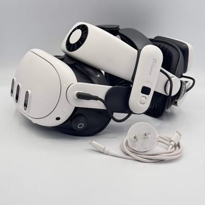 Meta Quest 3 512GB VR Headset Only with BoboVR S3 Pro Strap White