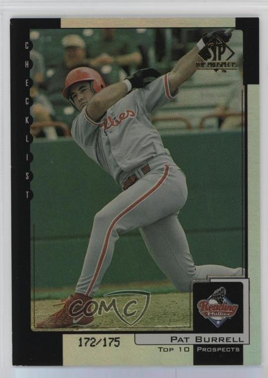 2000 SP Top Prospects Premium Edition 172/175 Pat Burrell #9 b8h