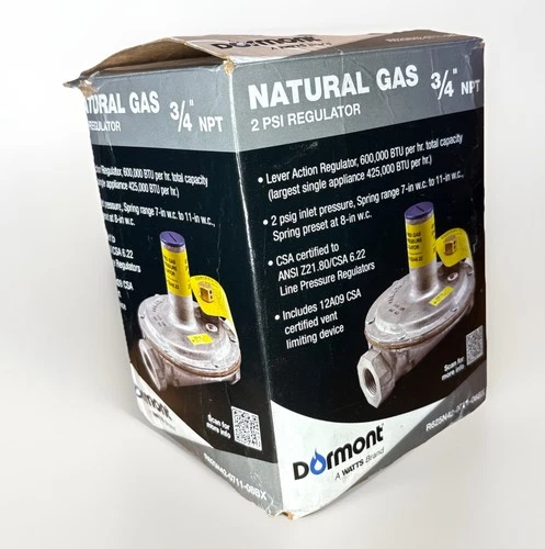 Dormont R625N42-0711-08BX 3/4 NPT 2 Psi Regulators