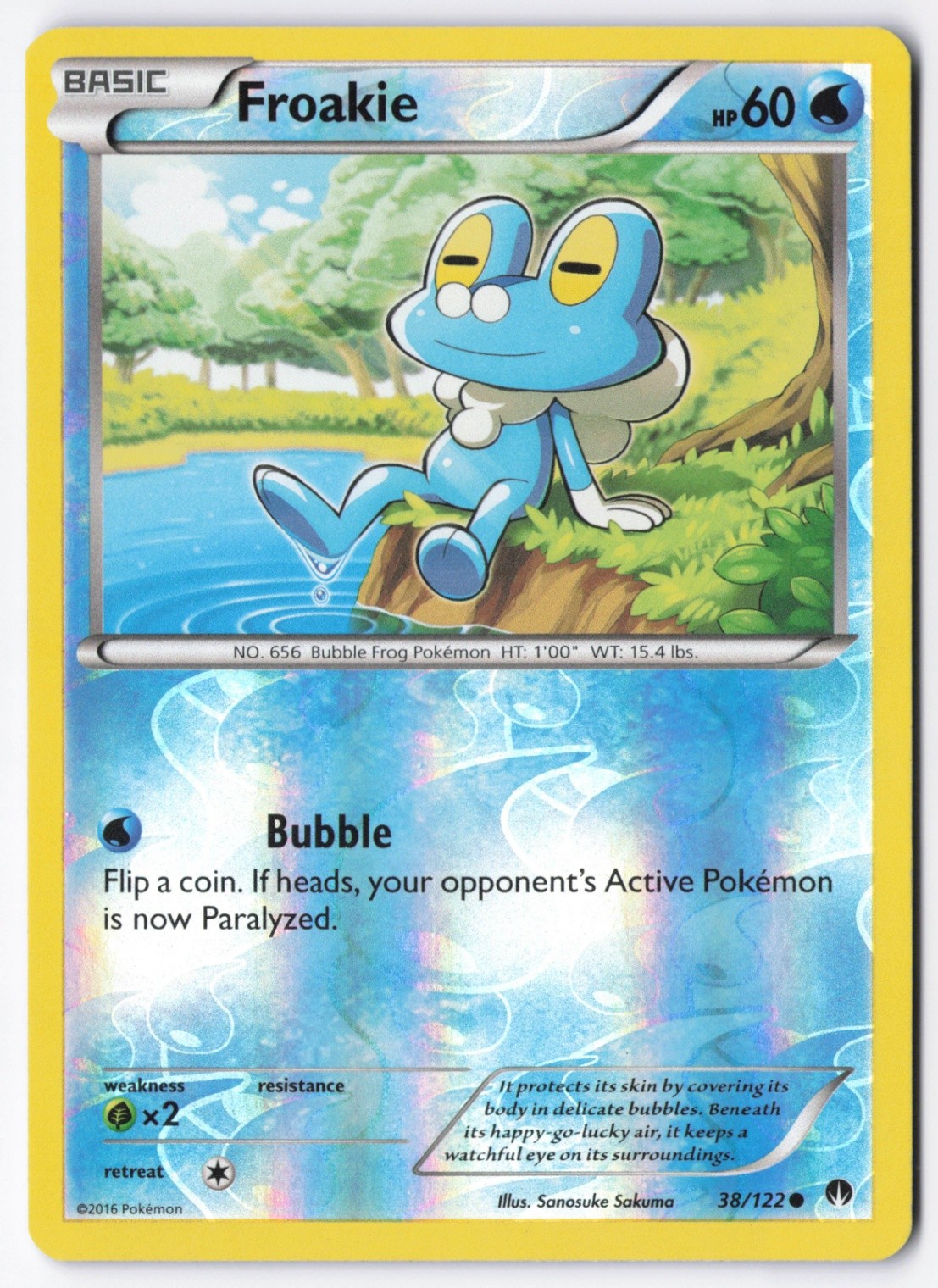 Froakie Reverse Holofoil Common XY - BREAKpoint 38/122 NM