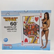 HUGE 5ft Queen Of Hearts Pool Float by Kangaroo 60" Unopened Box Sealed