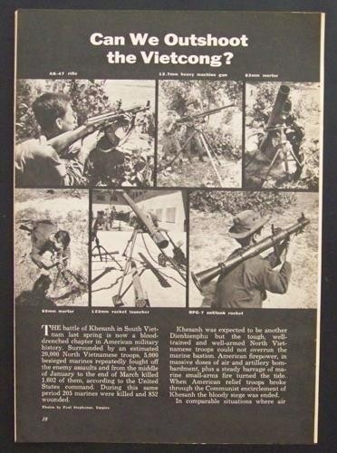 Vietcong Weapons 1969 Small Arms pictorial Vietnam