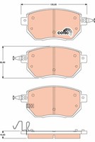 GDB3416 TRW Bremsbelagsatz, Scheibenbremse FüR Infiniti,Nissan,Nissan (Dfac)