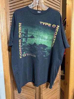 Vintage Type O Negative Shirt Blue Grape Xl World Coming Down Brooklyn 24x29