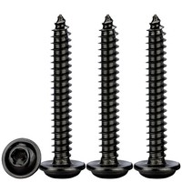 Blechschrauben M5X30Mm 50 StüCk Selbstschneidend Edelstahl A2 Schwarz Torx