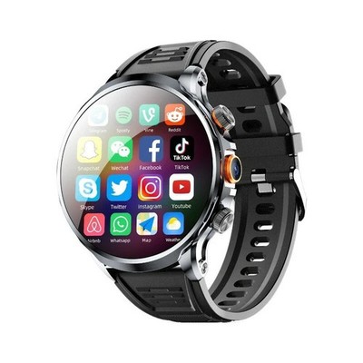 1.95'' Android 4G Smart Watch NFC Heart Rate Monitor HD Camera SIM WiFi Call NEW