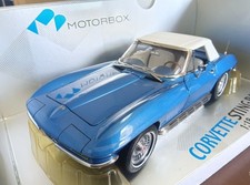 EXOTO Corvette Sting Ray L79 1967 Blue 1/18 Mint JAPAN
