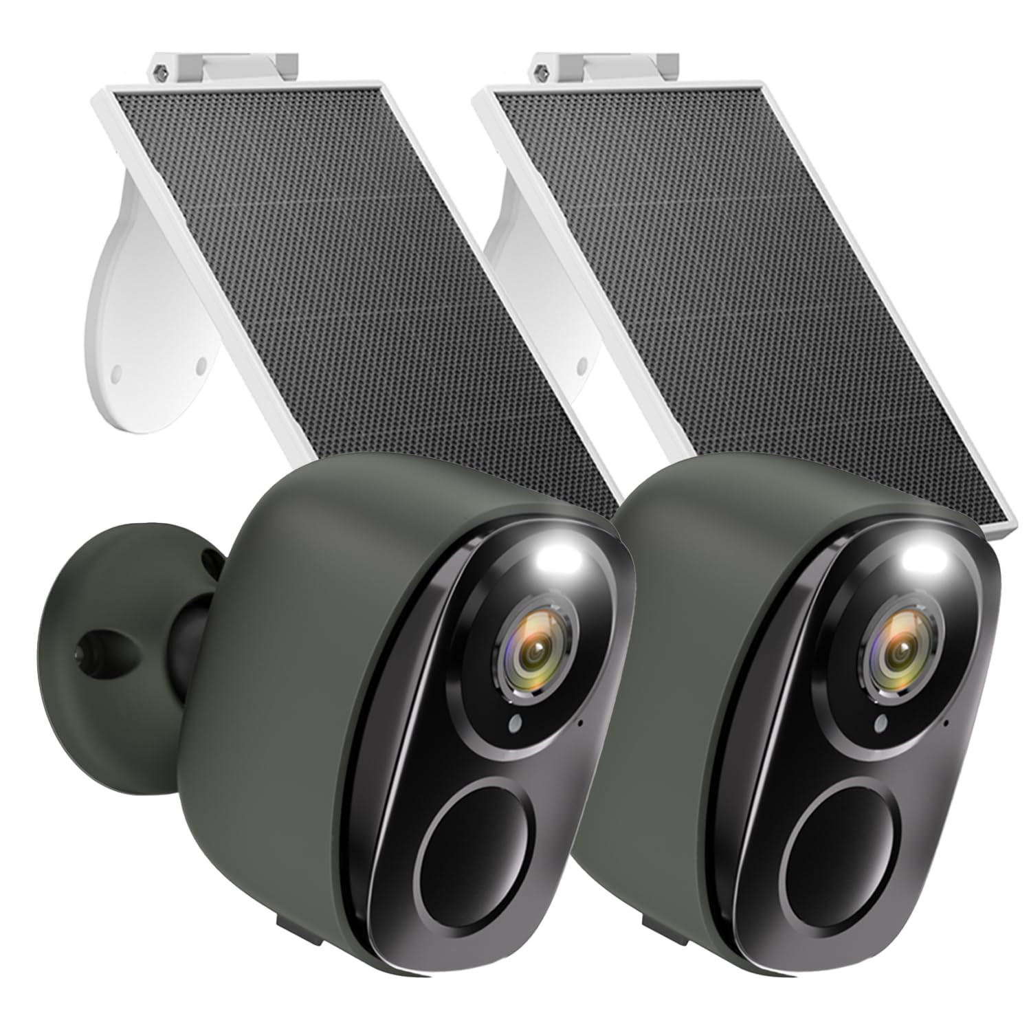 2K Solar-Powered Wireless Outdoor Security Camera with AI Motion Detection