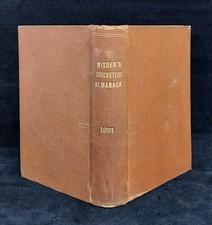 1891 Wisden Cricketers' Almanack Rebound Lacking Original Wrappers