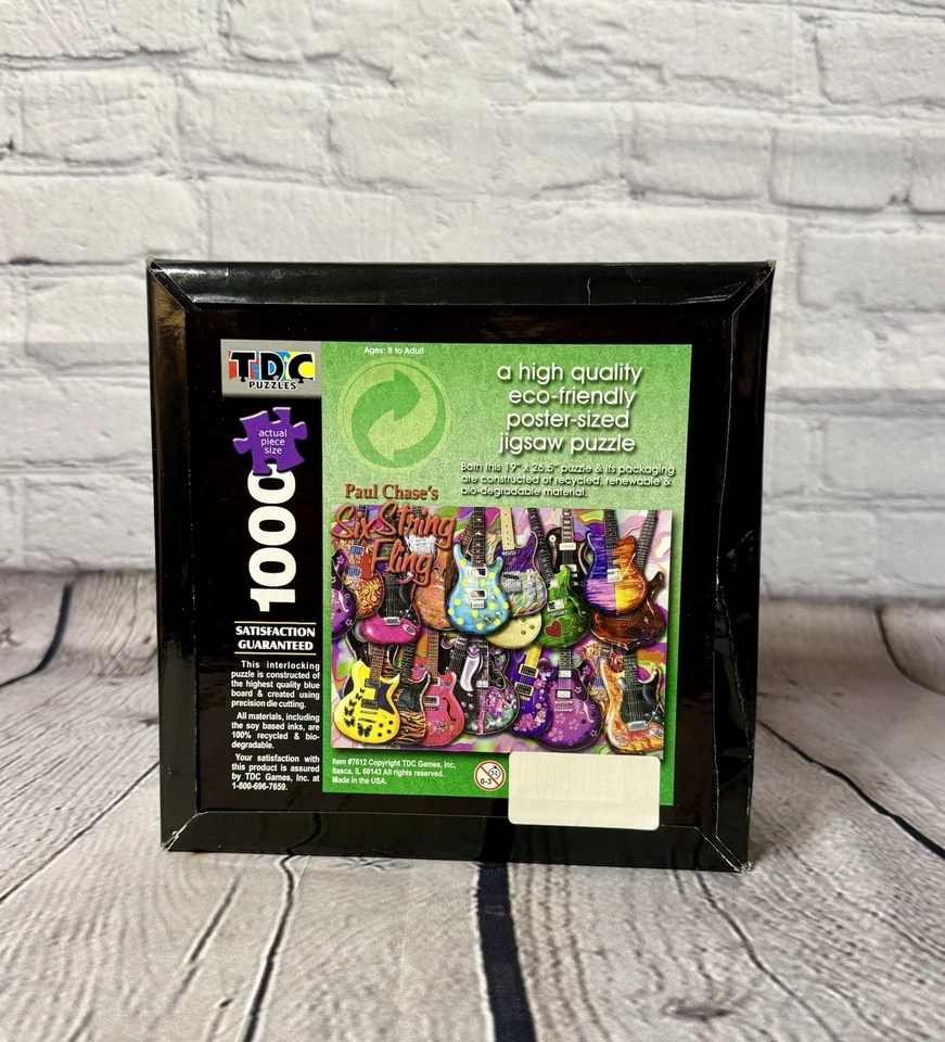 TDC Paul Chase's Six String Fling 1000 Piece Jigsaw Puzzle New Unopened Complete - Image 2 of 4