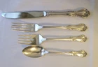 Reed and Barton Sterling 33 piece Rose Cascade 8 4pc place Set + 1 butter k