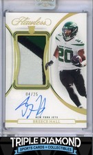 2022 Panini Flawless Breece Hall Rookie Patch Autograph Auto Gold #04/25 A965