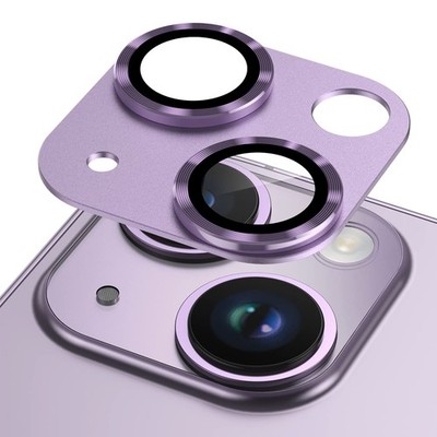 iPhone 14 Plus Camera Lens Protector Metal Tempered Glass Cover for iPhone 14