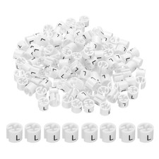 300 Pcs Clothes Hanger Marker l Fit Rod Garment Size Tag White