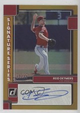 2022 Panini Donruss Signature Series Gold 12/25 Reid Detmers #SS-RD Auto 0b02