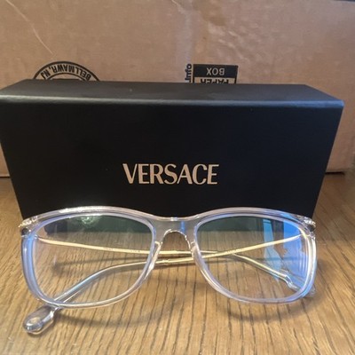 Versace VE3247-U Clear Full Rim Eyeglasses Frames 54-16 140  Italy perscription