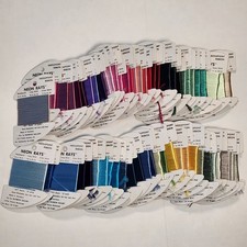 Neon Rays Ribbon Rainbow Gallery Thread Needlepoint Long Stitch 10 Yards Rayon