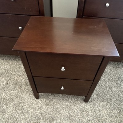 Dark Brown Wood Bedroom Set - Dresser, Chest, Nightstand, Contemporary Style | eBay Dark Brown Wood Bedroom Set - Dresser, Chest, Nightstand, Contemporary Style | eBay