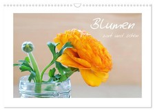 Calendar 2027 US Version Flowers delicate and beautiful Wall Calendar 2027
