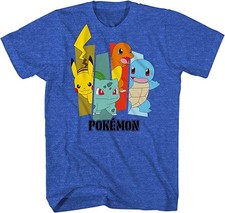 Pokemon Boys Charizard Pikachu Short Sleeve T-Shirt - X-Small, Blue