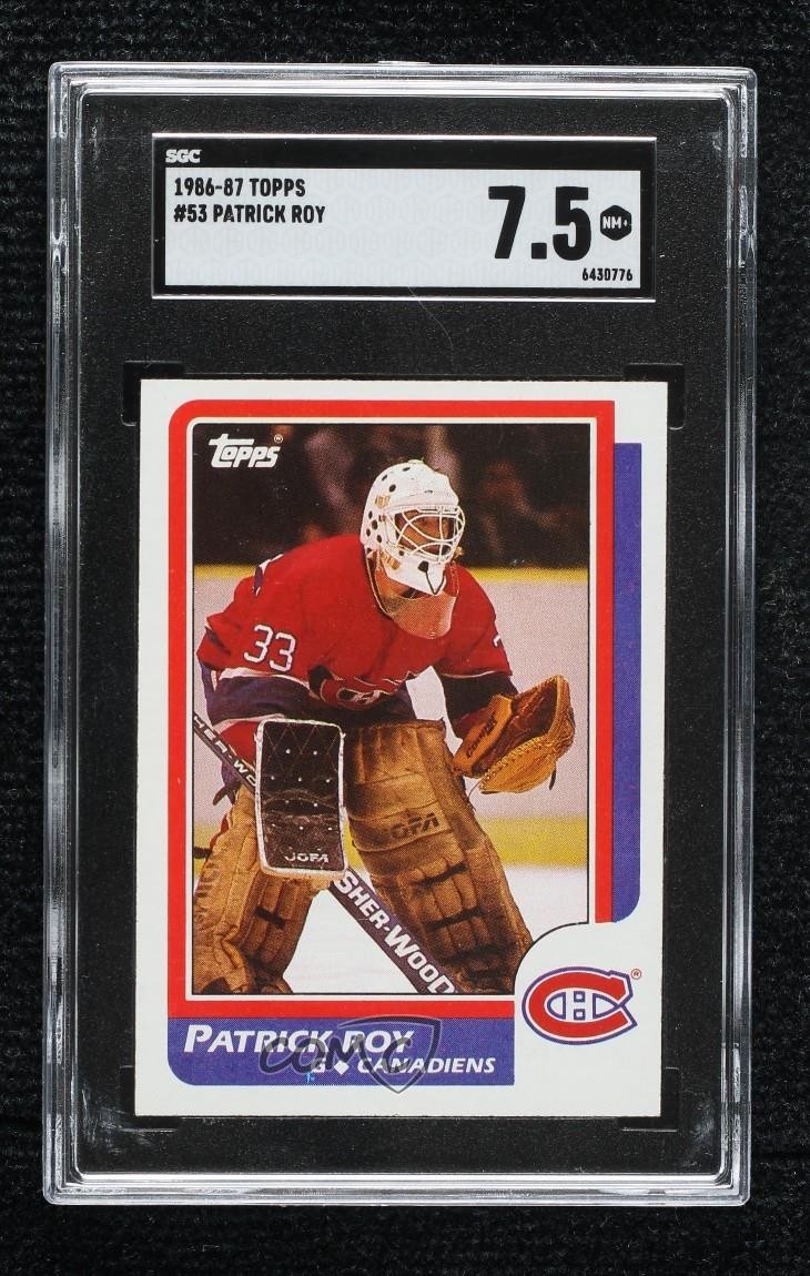 1986-87 Topps Patrick Roy #53 SGC 7.5 HOF 07qw