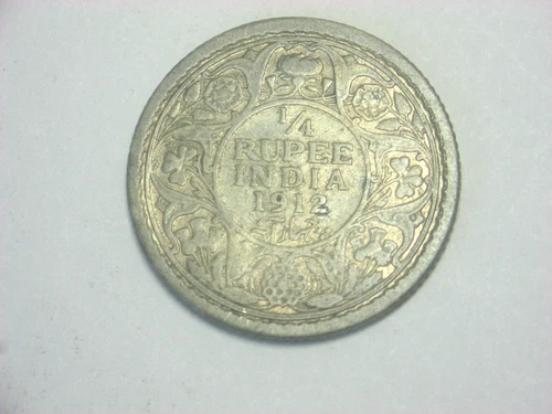 1912 British India Quarter Rupee — photo from the most recent tracked eBay sale