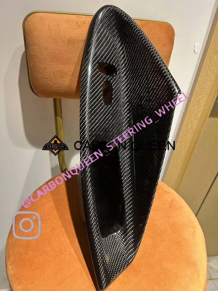 Panel de puerta interior de fibra de carbono/manija de tracción cubierta superior dura PARA MUSTANG 94-04YS Foto 2 de 4