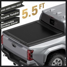 5.5ft Bed Low-pro Retractable Tonneau Cover For 2022-2026 Toyota Tundra 500 Lbs