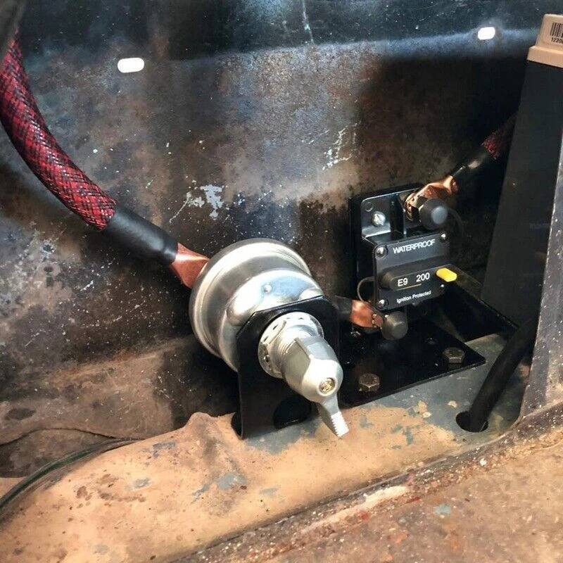 NUEVO Kit de interruptor de apagado de corte de alimentación de desconexión rápida de batería maestra de alta resistencia 12V Foto 4 de 4