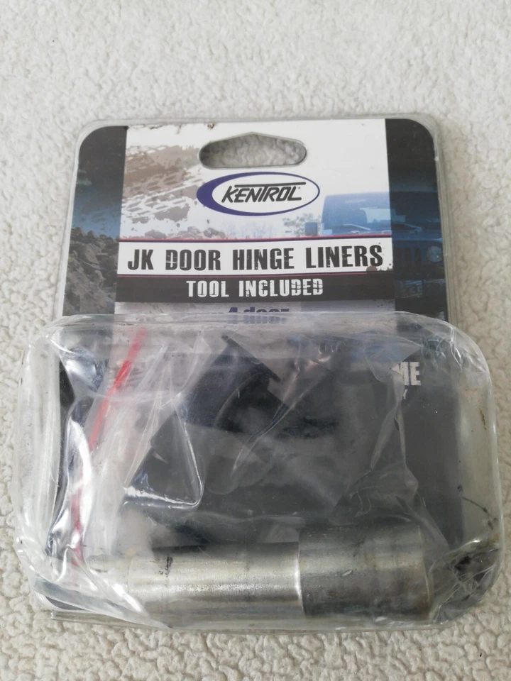 Forros de bisagra de puerta Kentrol para Jeep Wrangler JK 07-18 4 puertas - negro texturizado Foto 2 de 3