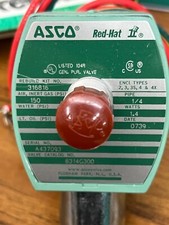 ASCO Red Hat 8314G300 Solenoid Valve, 24VDC, 1/4" NPT - NEW