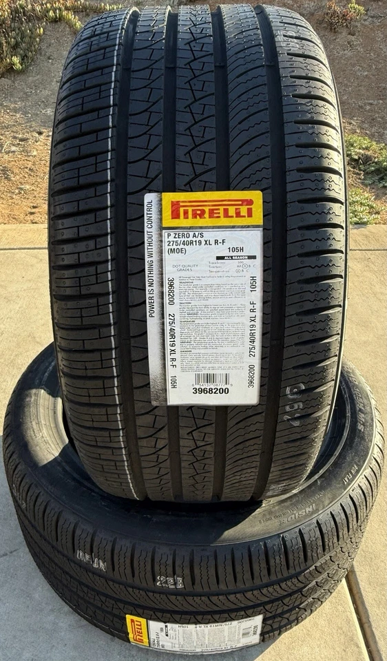 Juego de DOS NUEVOS 275/40R19 Pirelli P Zero All Season Run Flat RFT MOE neumáticos Foto 4 de 4