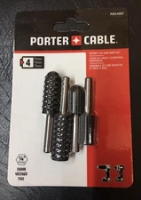 New 4-Piece CARBON STEEL Rotary File & Rasp Tool Set for Wood 1/4" Shank (BIN 2)