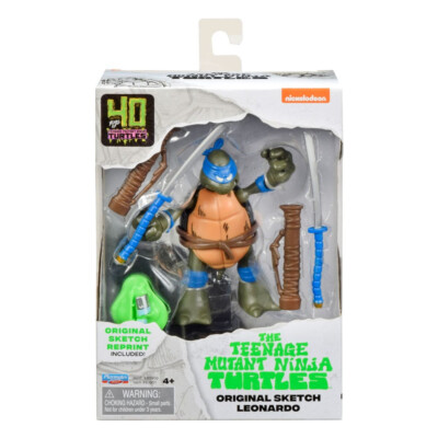 Leonardo 40th The Teenage Mutant Ninja Turtles TMNT 10cm Figur Playmates