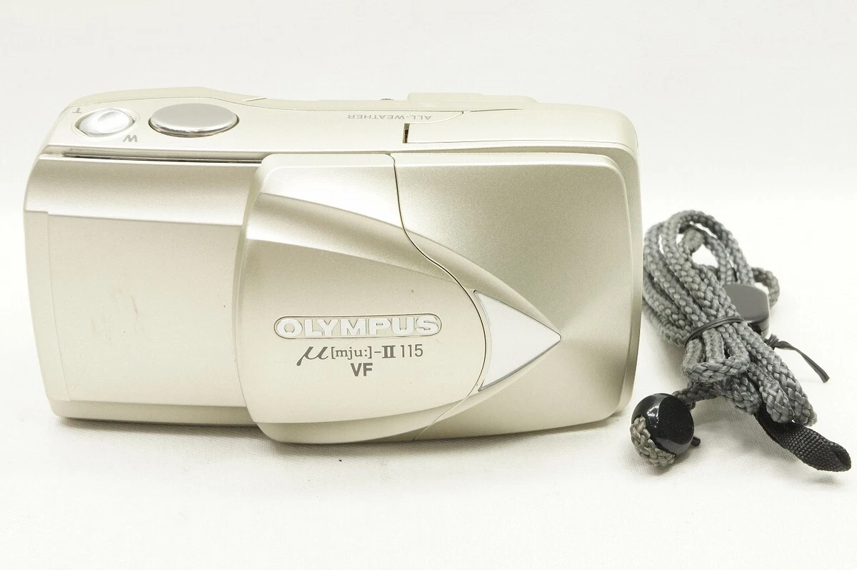 OLYMPUS μ mju II 115 VF 35mm Point & Shoot Film Camera Gold