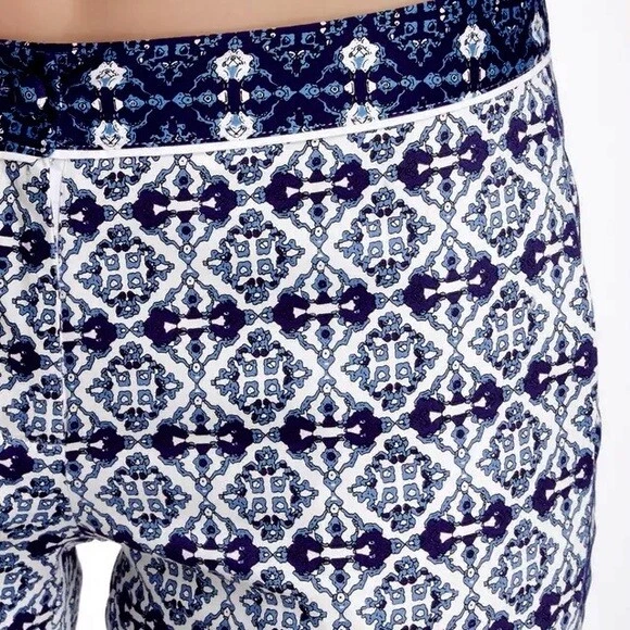Nuevo con etiquetas Pantalón para mujer Romeo & Juliet Couture algodón azul blanco S Foto 2 de 4