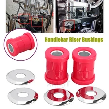 Front Handlebar Riser Bushings Red For Harley Dyna Fatboy FLSTF Softail FXSTC US