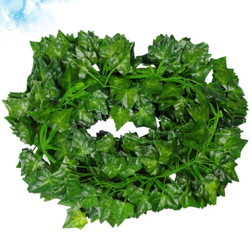  10 piezas hojas verdes colgantes enredadera plantas de imitación hoja artificial - Imagen 1 de 11
