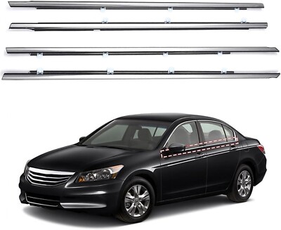 4PCS Burlete de ventana moldura para Honda Accord Sedan 4-Door  2008-2012