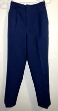 Vintage Reflections Eddie Haggar LTD - Navy Pleated Dress Pants Size 6P USA Made