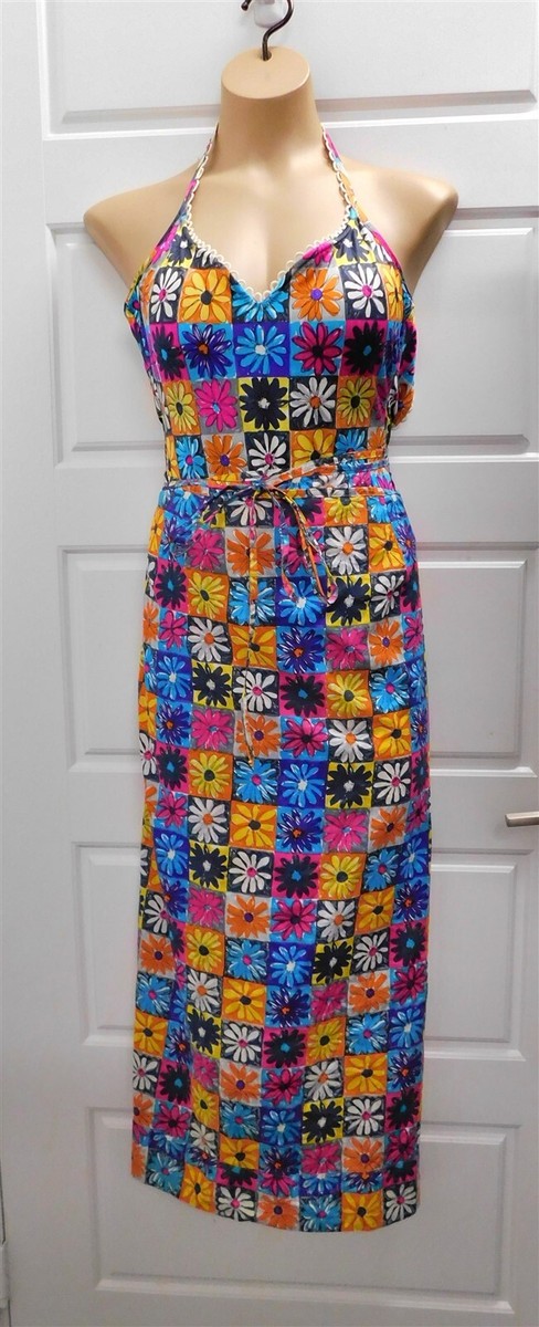 New Moschino Daisy Multi One Piece Bathing Suit w/ Matching Wrap