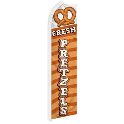 Fresh Pretzels Swooper Flutter Feather Advertising Fair Carnival Business Flag